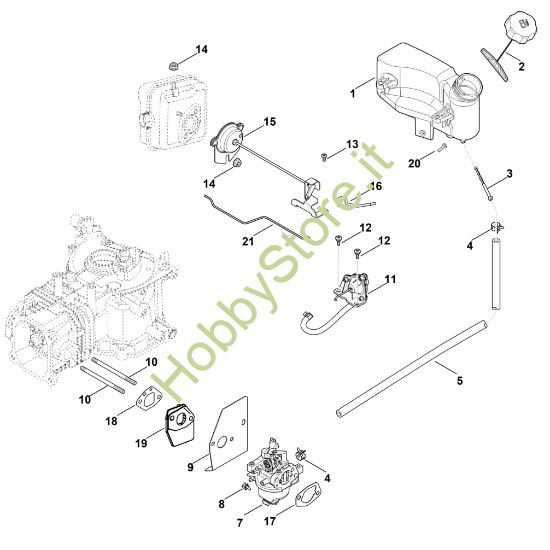 Picture of G - Carburatore, condotto carburante HD775 (HD775-3027)